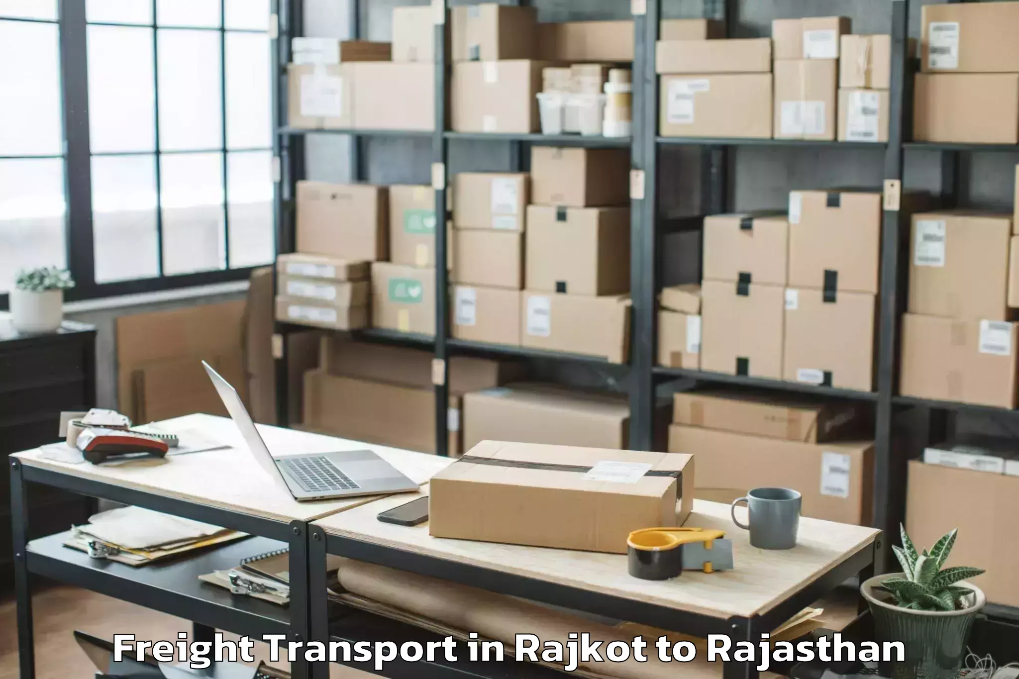 Professional Rajkot to Viratnagar Freight Transport